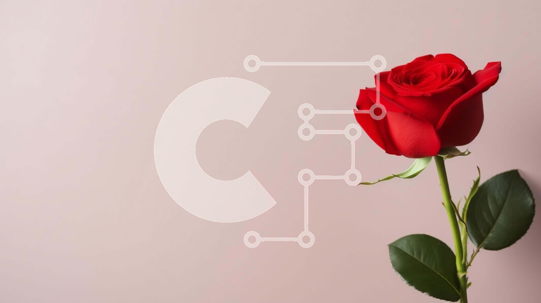 Intra Συλλεκτικό Ξύλινο Παζλ Plywood  4mm - Μονό κόκκινο τριαντάφυλλο σε υπόλευκο φόντο Σε Ξύλινο Κουτί - Διαστάσεις Puzzle: 10x10 cm – 25 κομμάτια