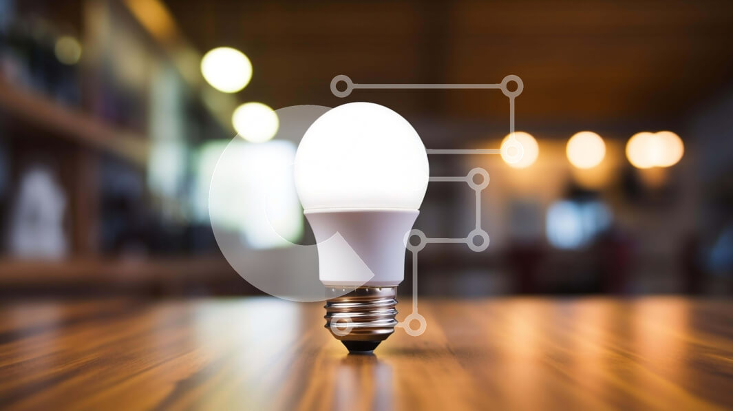 Intra Συλλεκτικό Ξύλινο Παζλ Plywood  4mm - Ενιαία λάμπα σε ξύλινο τραπέζι Σε Ξύλινο Κουτί - Διαστάσεις: 10x10 cm – 25 κομμάτια