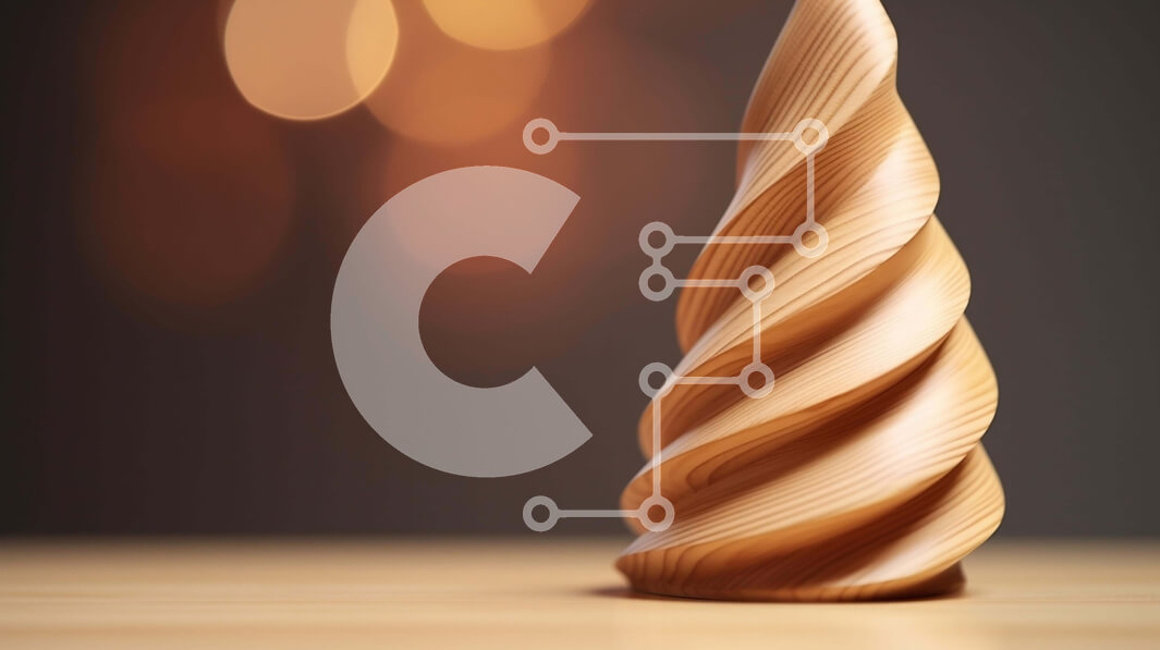 Intra Συλλεκτικό Ξύλινο Παζλ Plywood  4mm - Ξύλινο γλυπτό σε σχήμα κώνου σε φόντο πίνακα Σε Ξύλινο Κουτί - Διαστάσεις: 10x10 cm – 25 κομμάτια