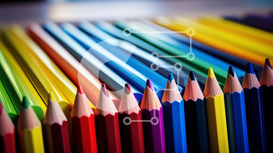 Intra Συλλεκτικό Ξύλινο Παζλ Plywood  4mm - Ζωντανή σειρά από χρωματιστά μολύβια Σε Ξύλινο Κουτί - Διαστάσεις: 10x10 cm – 25 κομμάτια