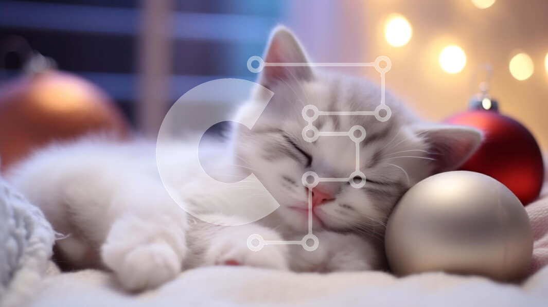 Intra Συλλεκτικό Ξύλινο Παζλ Plywood  4mm - Αξιολάτρευτο γατάκι ύπνου σε διακοσμητική μπάλα Σε Ξύλινο Κουτί - Διαστάσεις: 10x10 cm – 25 κομμάτια