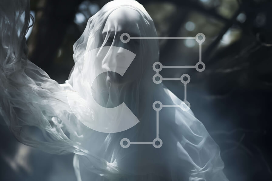 Intra Συλλεκτικό Ξύλινο Παζλ Plywood  4mm - Φιγούρα σαν φάντασμα που επιπλέει στον αέρα Σε Ξύλινο Κουτί - Διαστάσεις Puzzle: 10x10 cm – 25 κομμάτια