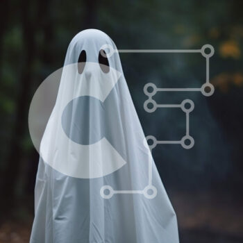 Intra Συλλεκτικό Ξύλινο Παζλ Plywood  4mm - Ghost in the Woods για Απόκριες ή γιορτές Σε Ξύλινο Κουτί - Διαστάσεις Puzzle: 10x10 cm – 25 κομμάτια - Image 1