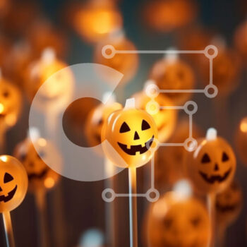 Intra Συλλεκτικό Ξύλινο Παζλ Plywood  4mm - Αποκριάτικα γλειφιτζούρια κολοκύθας με πορτοκαλί και κίτρινα φώτα Σε Ξύλινο Κουτί - Διαστάσεις: 10x10 cm – 25 κομμάτια - Image 1