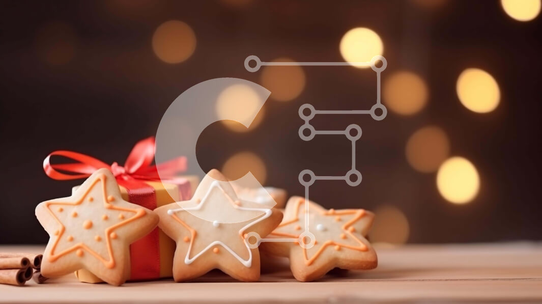 Intra Συλλεκτικό Ξύλινο Παζλ Plywood  4mm - Γιορτινά μπισκότα σε σχήμα αστεριού για τις γιορτές Σε Ξύλινο Κουτί - Διαστάσεις: 10x10 cm – 25 κομμάτια