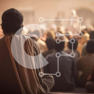 Intra Συλλεκτικό Ξύλινο Παζλ Plywood  4mm - Άνδρας που κάθεται σε μια θρησκευτική τελετή Σε Ξύλινο Κουτί - Διαστάσεις Puzzle: 10x10 cm – 25 κομμάτια