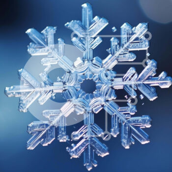 Intra Συλλεκτικό Ξύλινο Παζλ Plywood  4mm - Γυάλινη διακόσμηση με νιφάδες χιονιού Σε Ξύλινο Κουτί - Διαστάσεις Puzzle: 10x10 cm – 25 κομμάτια - Image 1