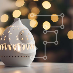 Intra Συλλεκτικό Ξύλινο Παζλ Plywood  4mm - Κομψό σαλόνι με λευκό κερί Σε Ξύλινο Κουτί - Διαστάσεις Puzzle: 10x10 cm – 25 κομμάτια