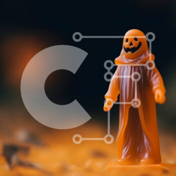 Intra Συλλεκτικό Ξύλινο Παζλ Plywood  4mm - Πορτοκαλί φιγούρα παιχνιδιού κολοκύθας με κολοκύθες και φύλλα Σε Ξύλινο Κουτί - Διαστάσεις Puzzle: 10x10 cm – 25 κομμάτια - Image 1