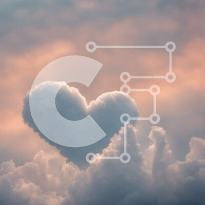 Intra Συλλεκτικό Ξύλινο Παζλ Plywood 4mm - Σύννεφο στον ουρανό σε σχήμα καρδιάς Σε Ξύλινο Κουτί - Διαστάσεις: 10x10 cm – 25 κομμάτια - Image 1