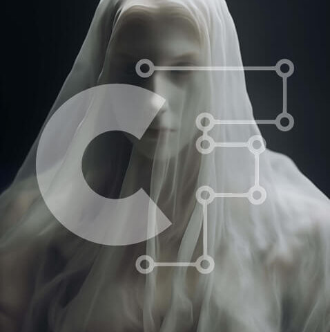 Intra Συλλεκτικό Ξύλινο Παζλ Plywood 4mm - Μυστηριώδης γυναίκα με πέπλο που καλύπτει το πρόσωπο Σε Ξύλινο Κουτί - Διαστάσεις Puzzle: 10x10 cm – 25 κομμάτια - Image 1