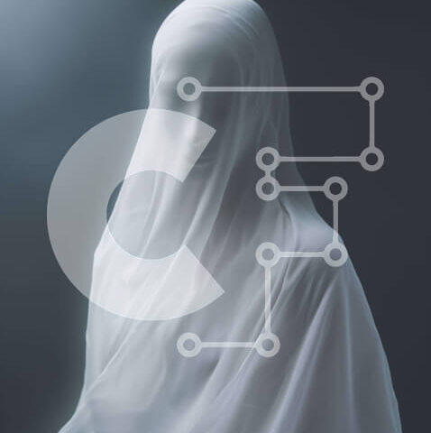 Intra Συλλεκτικό Ξύλινο Παζλ Plywood 4mm - Μυστηριώδης λευκή γυναίκα με περίτεχνο πέπλο Σε Ξύλινο Κουτί - Διαστάσεις Puzzle: 10x10 cm – 25 κομμάτια - Image 1