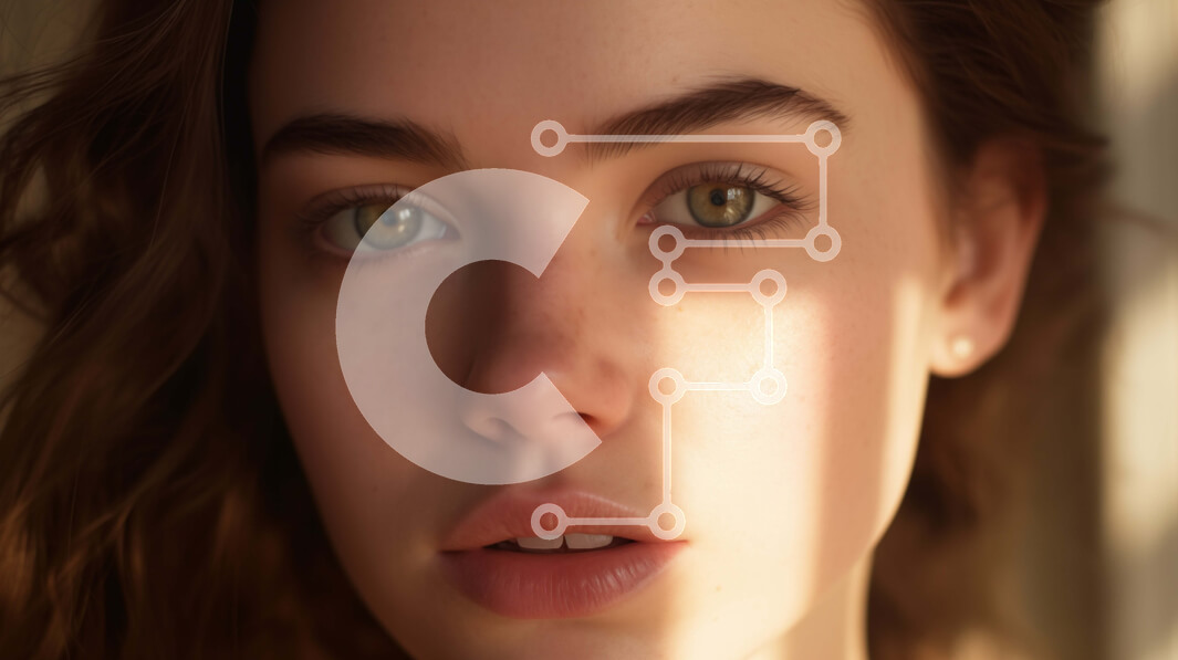 Intra Συλλεκτικό Ξύλινο Παζλ Plywood  4mm - Εκπληκτικό πορτρέτο μιας νεαρής γυναίκας με πράσινα μάτια Σε Ξύλινο Κουτί - Διαστάσεις Puzzle: 10x10 cm – 25 κομμάτια