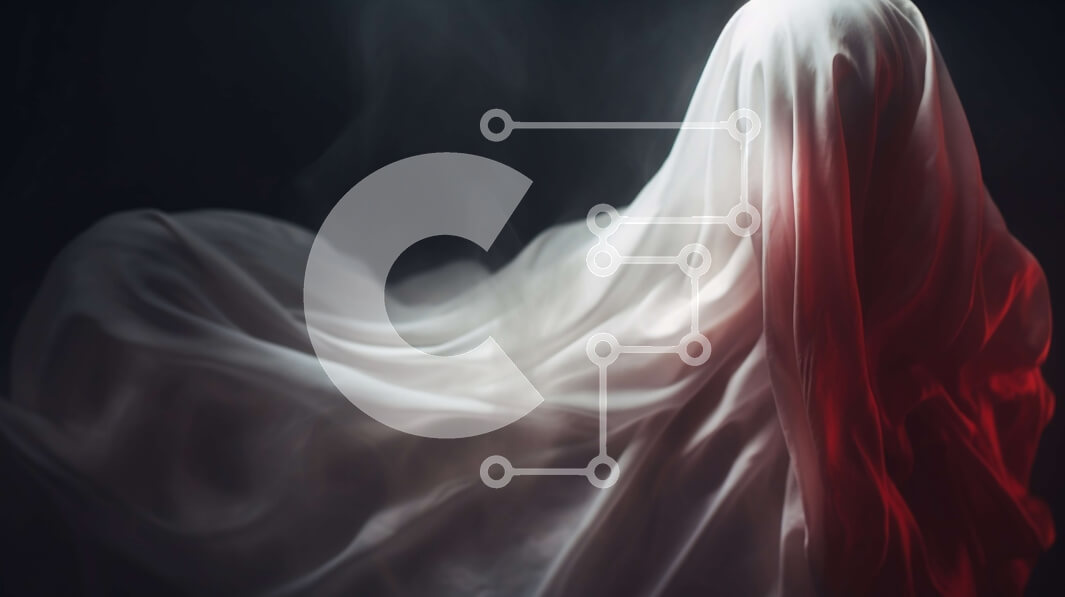 Intra Συλλεκτικό Ξύλινο Παζλ Plywood  4mm - Λευκό φάντασμα με κόκκινες και λευκές ρίγες που επιπλέουν στον αέρα Σε Ξύλινο Κουτί - Διαστάσεις Puzzle: 10x10 cm – 25 κομμάτια