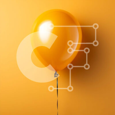 Intra Συλλεκτικό Ξύλινο Παζλ Plywood  4mm - Κίτρινο μπαλόνι σε κίτρινο φόντο Σε Ξύλινο Κουτί - Διαστάσεις Puzzle: 10x10 cm – 25 κομμάτια - Image 1