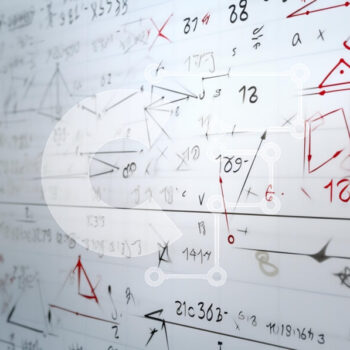 Intra Συλλεκτικό Ξύλινο Παζλ Plywood  4mm - Μαθηματικές εξισώσεις και σύμβολα σε λευκό πίνακα Σε Ξύλινο Κουτί - Διαστάσεις Puzzle: 10x10 cm – 25 κομμάτια - Image 1