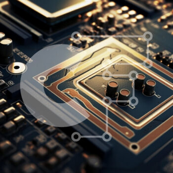 Intra Συλλεκτικό Ξύλινο Παζλ Plywood  4mm - Κοντινό πλάνο πλακέτας ηλεκτρονικών κυκλωμάτων Σε Ξύλινο Κουτί - Διαστάσεις Puzzle: 10x10 cm – 25 κομμάτια - Image 1