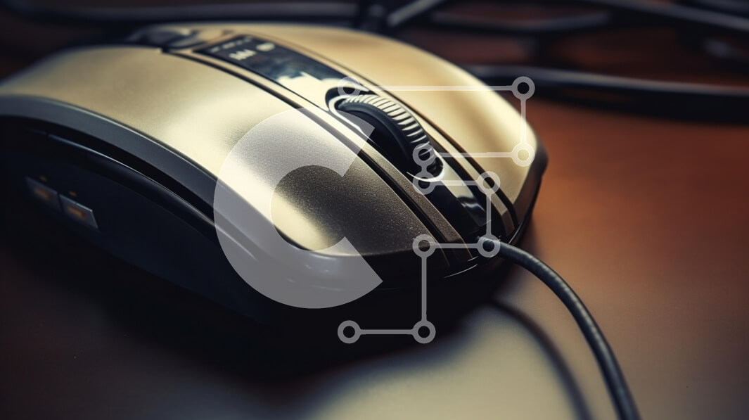 Intra Συλλεκτικό Ξύλινο Παζλ Plywood  4mm - Ασημένιο ποντίκι υπολογιστή σε ξύλινο τραπέζι Σε Ξύλινο Κουτί - Διαστάσεις Puzzle: 10x10 cm – 25 κομμάτια