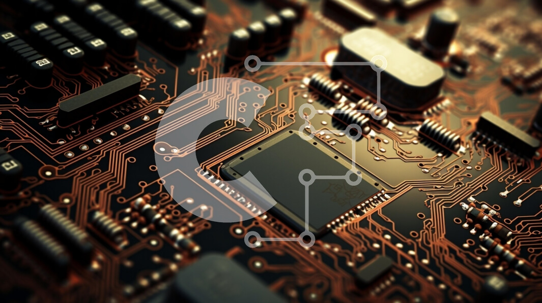 Intra Συλλεκτικό Ξύλινο Παζλ Plywood  4mm - Κοντινή όψη του πίνακα ηλεκτρονικών κυκλωμάτων Σε Ξύλινο Κουτί - Διαστάσεις Puzzle: 10x10 cm – 25 κομμάτια