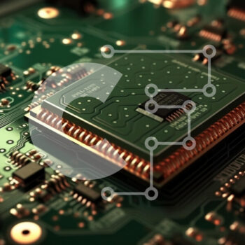 Intra Συλλεκτικό Ξύλινο Παζλ Plywood  4mm - Κοντινό πλάνο του πίνακα ηλεκτρονικών κυκλωμάτων Σε Ξύλινο Κουτί - Διαστάσεις Puzzle: 10x10 cm – 25 κομμάτια - Image 1