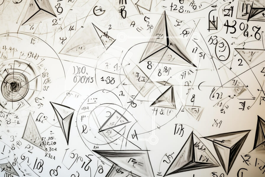 Intra Συλλεκτικό Ξύλινο Παζλ Plywood  4mm - Λευκός πίνακας με σχέδια και υπολογισμούς Σε Ξύλινο Κουτί - Διαστάσεις Puzzle: 10x10 cm – 25 κομμάτια