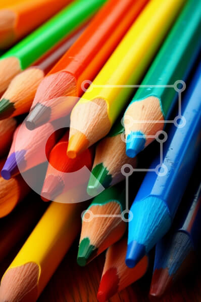 Intra Συλλεκτικό Ξύλινο Παζλ Plywood  4mm - Πολύχρωμα στοιβαγμένα μολύβια Σε Ξύλινο Κουτί - Διαστάσεις: 10x10 cm – 25 κομμάτια