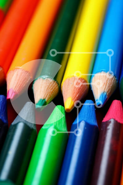 Intra Συλλεκτικό Ξύλινο Παζλ Plywood  4mm - Πολύχρωμα μολύβια στοίβα Σε Ξύλινο Κουτί - Διαστάσεις: 10x10 cm – 25 κομμάτια