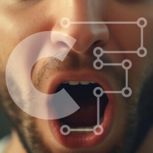 Intra Συλλεκτικό Ξύλινο Παζλ Plywood  4mm - Άνθρωπος με ανοιχτό στόμα Σε Ξύλινο Κουτί - Διαστάσεις Puzzle: 10x10 cm – 25 κομμάτια