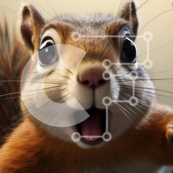 Intra Συλλεκτικό Ξύλινο Παζλ Plywood  4mm - Cartoon Squirrel από το Oak Tree Σε Ξύλινο Κουτί - Διαστάσεις: 10x10 cm – 25 κομμάτια - Image 1