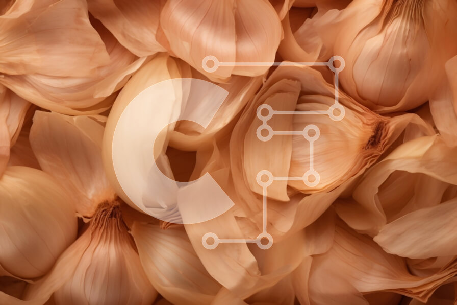 Intra Συλλεκτικό Ξύλινο Παζλ Plywood  4mm - Κοντινό πλάνο λουλουδιών καφέ σκόρδου Σε Ξύλινο Κουτί - Διαστάσεις: 10x10 cm – 25 κομμάτια