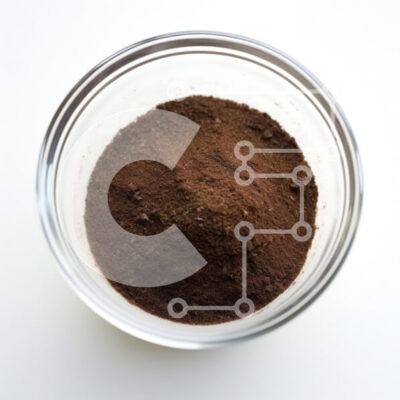 Intra Συλλεκτικό Ξύλινο Παζλ Plywood  4mm - Σκούρα καφέ σκόνη σε διαφανές γυάλινο μπολ Σε Ξύλινο Κουτί - Διαστάσεις: 10x10 cm – 25 κομμάτια - Image 1