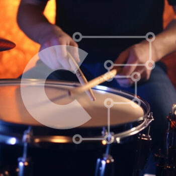 Intra Συλλεκτικό Ξύλινο Παζλ Plywood  4mm - Ντράμερ που παίζει με μπαστούνια Σε Ξύλινο Κουτί - Διαστάσεις Puzzle: 10x10 cm – 25 κομμάτια - Image 1