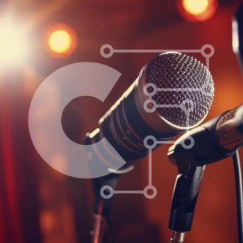 Intra Συλλεκτικό Ξύλινο Παζλ Plywood  4mm - Μικρόφωνο και προβολείς στη σκηνή Σε Ξύλινο Κουτί - Διαστάσεις Puzzle: 10x10 cm – 25 κομμάτια - Image 1