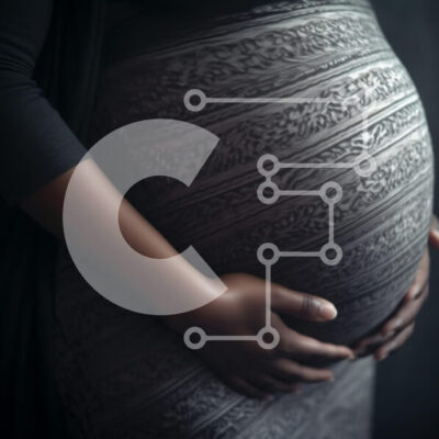 Intra Συλλεκτικό Ξύλινο Παζλ Plywood  4mm - Έγκυος γυναίκα που αγκαλιάζει την κοιλιά Σε Ξύλινο Κουτί - Διαστάσεις Puzzle: 10x10 cm – 25 κομμάτια - Image 1