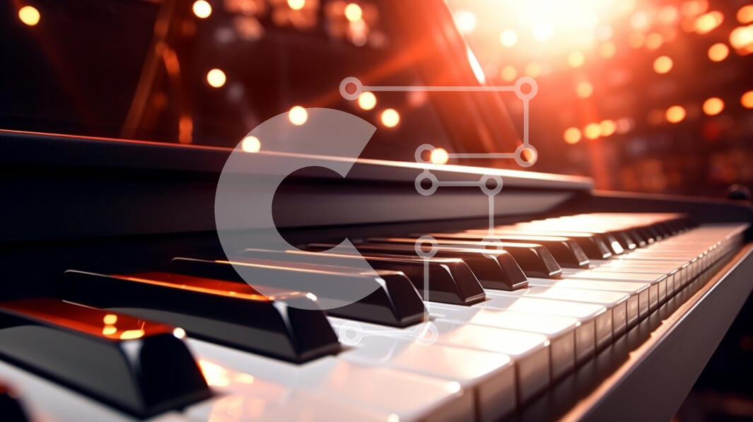 Intra Συλλεκτικό Ξύλινο Παζλ Plywood  4mm - Κοντινό πλάνο Καλοδιατηρημένο Όρθιο Πιάνο με Φωτεινά Φώτα Σε Ξύλινο Κουτί - Διαστάσεις Puzzle: 10x10 cm – 25 κομμάτια