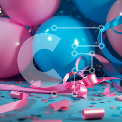 Intra Συλλεκτικό Ξύλινο Παζλ Plywood  4mm - Πολύχρωμα μπαλόνια και διακοσμητικά για μια εορταστική γιορτή Σε Ξύλινο Κουτί - Διαστάσεις: 10x10 cm – 25 κομμάτια - Image 1