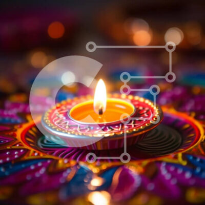 Intra Συλλεκτικό Ξύλινο Παζλ Plywood  4mm - Πολύχρωμο κερί σε διακοσμημένο τραπέζι Σε Ξύλινο Κουτί - Διαστάσεις Puzzle: 10x10 cm – 25 κομμάτια - Image 1