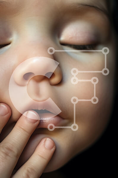 Intra Συλλεκτικό Ξύλινο Παζλ Plywood  4mm - Πορτρέτο ενός μικρού παιδιού από κοντά Σε Ξύλινο Κουτί - Διαστάσεις Puzzle: 10x10 cm – 25 κομμάτια