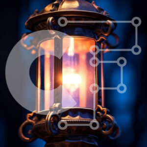 Intra Συλλεκτικό Ξύλινο Παζλ Plywood  4mm - Παλιομοδίτικο φανάρι με αναμμένο κερί Σε Ξύλινο Κουτί - Διαστάσεις: 10x10 cm – 25 κομμάτια