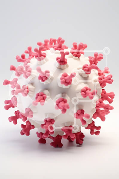 Intra Συλλεκτικό Ξύλινο Παζλ Plywood  4mm - Λεπτομερές τρισδιάστατο μοντέλο του κορωνοϊού Σε Ξύλινο Κουτί - Διαστάσεις Puzzle: 10x10 cm – 25 κομμάτια