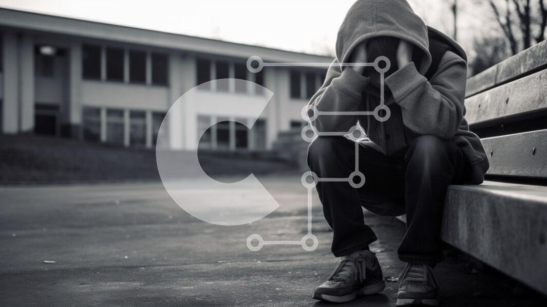 Intra Συλλεκτικό Ξύλινο Παζλ Plywood  4mm - Άτομο σε υπαίθριο πάγκο με πρόβλημα ψυχικής υγείας Σε Ξύλινο Κουτί - Διαστάσεις Puzzle: 10x10 cm – 25 κομμάτια