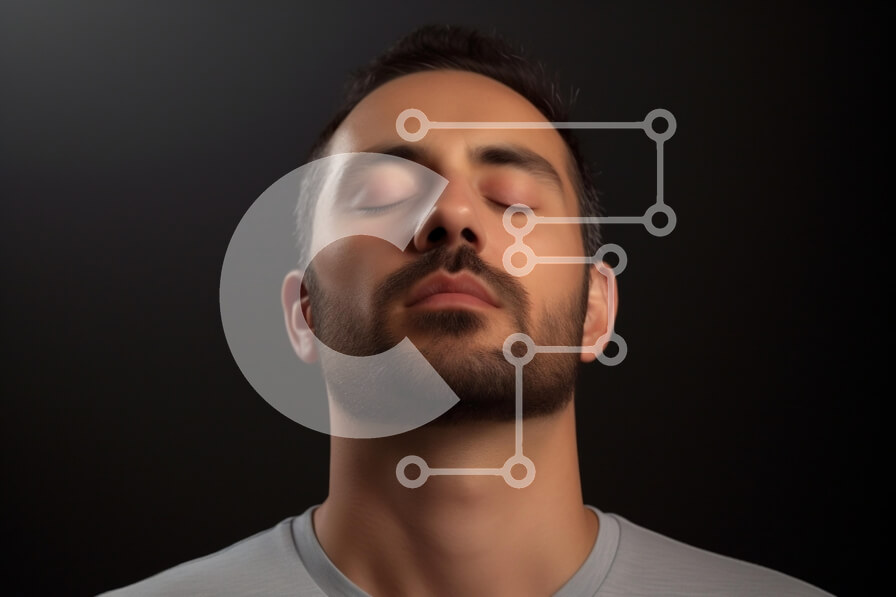 Intra Συλλεκτικό Ξύλινο Παζλ Plywood  4mm - Άνθρωπος σε ενατένιση Σε Ξύλινο Κουτί - Διαστάσεις Puzzle: 10x10 cm – 25 κομμάτια