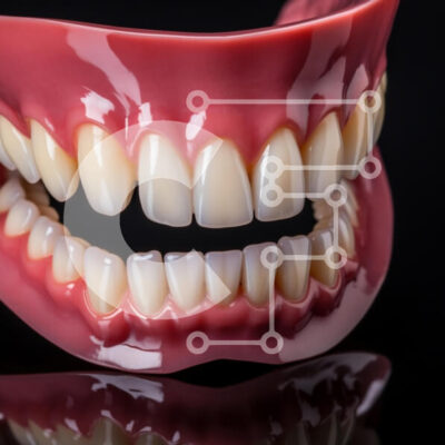 Intra Συλλεκτικό Ξύλινο Παζλ Plywood  4mm - Λεπτομερής κοντινό πλάνο οδοντιατρικών μοντέλων Σε Ξύλινο Κουτί - Διαστάσεις Puzzle: 10x10 cm – 25 κομμάτια - Image 1