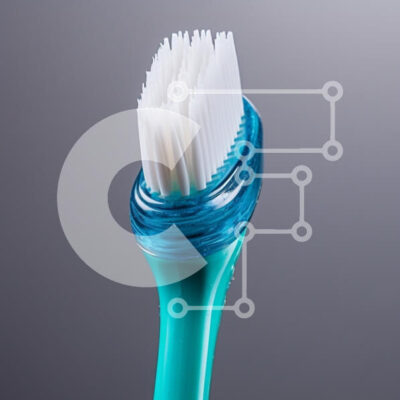 Intra Συλλεκτικό Ξύλινο Παζλ Plywood 4mm - Κοντινό πλάνο της οδοντόβουρτσας Σε Ξύλινο Κουτί - Διαστάσεις: 10x10 cm – 25 κομμάτια - Image 1