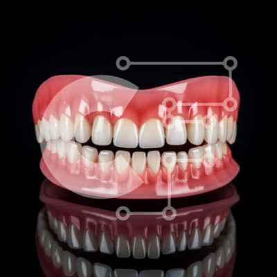 Intra Συλλεκτικό Ξύλινο Παζλ Plywood  4mm - Ροζ και λευκό οδοντιατρικό μοντέλο Σε Ξύλινο Κουτί - Διαστάσεις Puzzle: 10x10 cm – 25 κομμάτια - Image 1