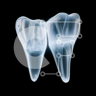 Intra Συλλεκτικό Ξύλινο Παζλ Plywood  4mm - Ζευγάρι διάφανα δόντια Σε Ξύλινο Κουτί - Διαστάσεις Puzzle: 10x10 cm – 25 κομμάτια - Image 1