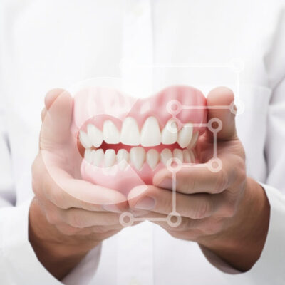 Intra Συλλεκτικό Ξύλινο Παζλ Plywood  4mm - Άνδρας που κρατά ροζ οδοντιατρικό μοντέλο Σε Ξύλινο Κουτί - Διαστάσεις Puzzle: 10x10 cm – 25 κομμάτια - Image 1