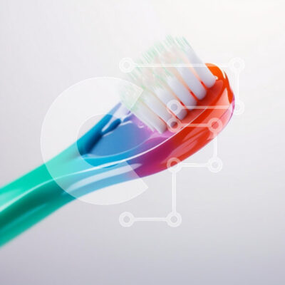 Intra Συλλεκτικό Ξύλινο Παζλ Plywood  4mm - Κομψό και πολύχρωμο σχέδιο οδοντόβουρτσας Σε Ξύλινο Κουτί - Διαστάσεις: 10x10 cm – 25 κομμάτια - Image 1