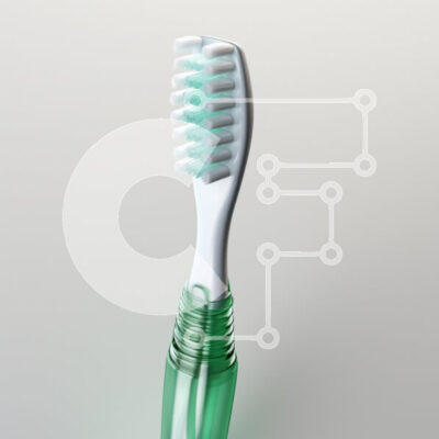 Intra Συλλεκτικό Ξύλινο Παζλ Plywood 4mm - Κοντινό πλάνο μιας σύγχρονης οδοντόβουρτσας Σε Ξύλινο Κουτί - Διαστάσεις: 10x10 cm – 25 κομμάτια - Image 1