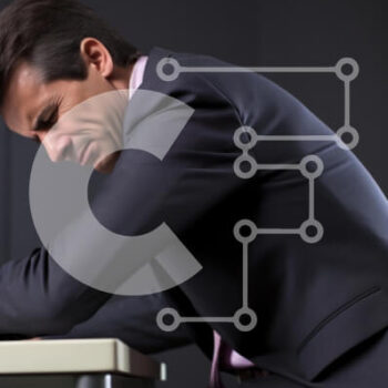 Intra Συλλεκτικό Ξύλινο Παζλ Plywood  4mm - Τονισμένος επιχειρηματίας στην εργασία Σε Ξύλινο Κουτί - Διαστάσεις Puzzle: 10x10 cm – 25 κομμάτια - Image 1